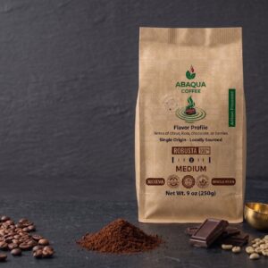 Roasted Coffee Whole Beans, Robusta 100%.  Single Origin 250 G